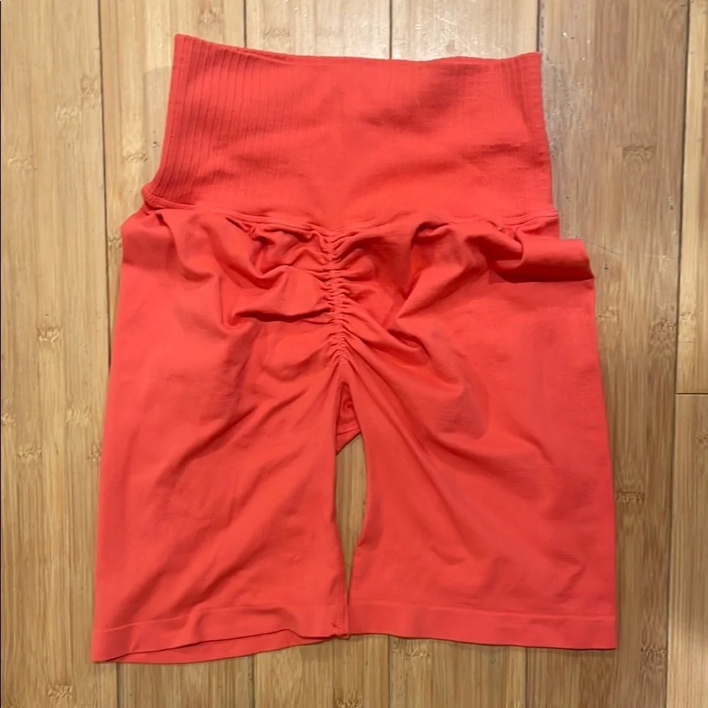 NWOT Free People Movement Ruched Good Karma Biker Shorts